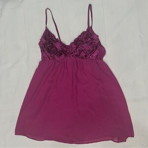 Ambrielle Fuchsia Lace Camisole